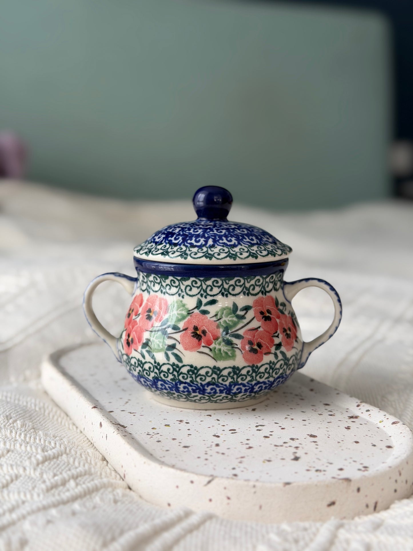 Cukiernica w bratki Ceramika Artystyczna