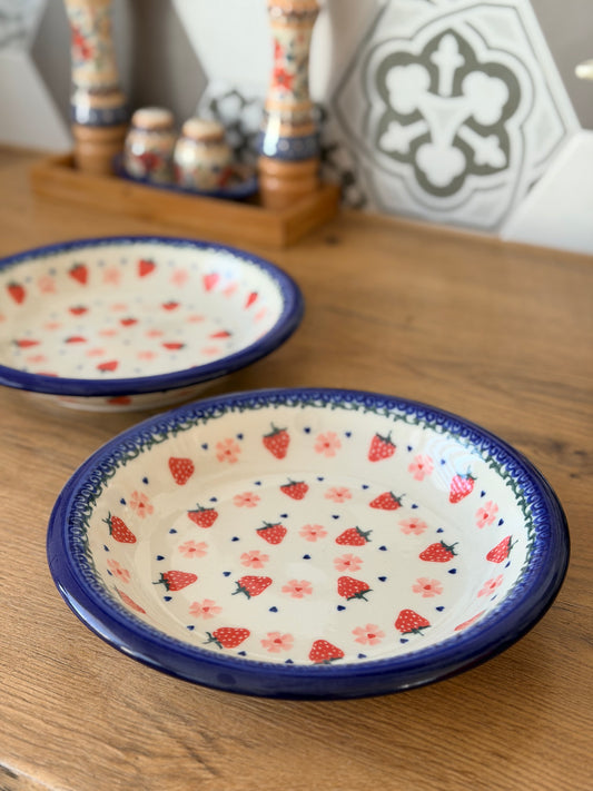 Talerz głęboki w truskawki