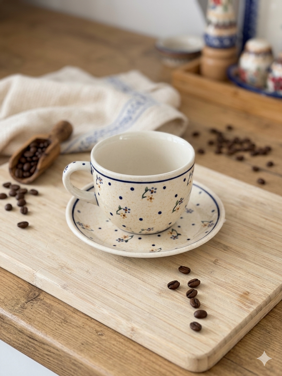 Filiżanka i spodek D111 Zakłady Ceramiczne